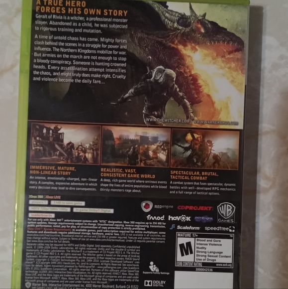 The Witcher 2 Assassins of Kings Enhanced Edition with Coprojekt disc XBOX 360 - Picture 4 of 7